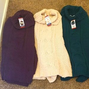NWT Cowl neck chenille sweater bundle